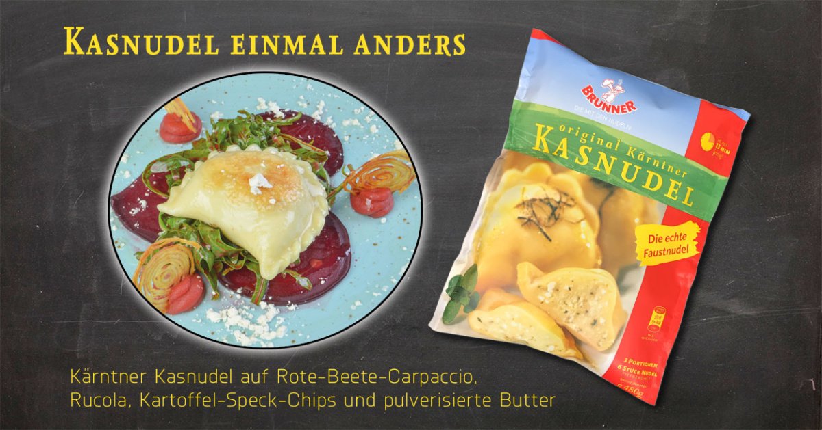 Alternative Zubereitung des Kärntner Kasnudels